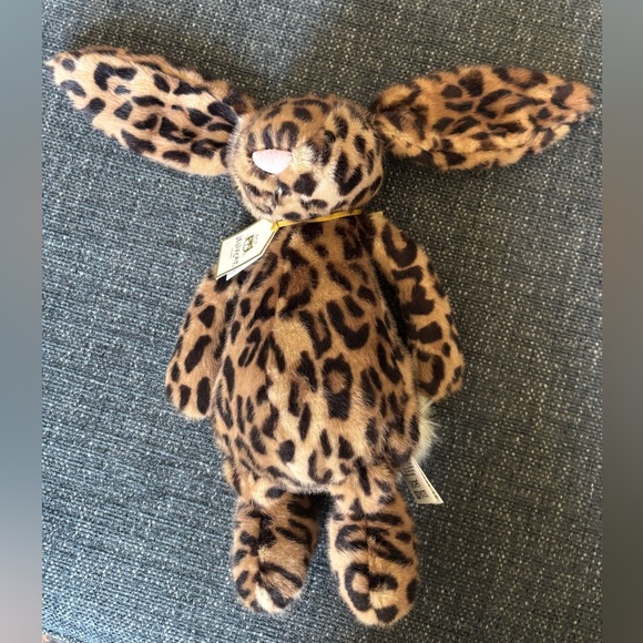 🐆 👑 NWT Jellycat Cobblehop Bunny Ruby Cruiser Exclusive Leopard Print Jellycat - Picture 6 of 15